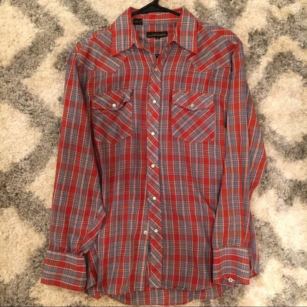 Vintage plaid button down